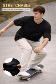 Trionex Oversized Drop Shoulder  Premium Round Neck T-shirt | Cotton | Sizes M-2XL - Image 8
